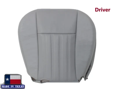 Funda de asiento de cuero para Lincoln Aviator 2003-2005 parte inferior del conductor PERFORADA gris Foto 1 de 4