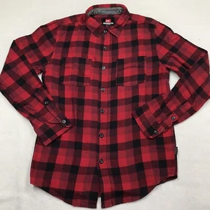 QUIKSILVER Flanellhemd Herren S rot schwarz Buffalo kariert Holzfäller Gorp Skate - Bild 1 von 15