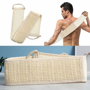 Exfoliating Bath Scrubber Shower Back Strap Loofah Spa Body Skin Brush Sponge US - Picture 1 of 12