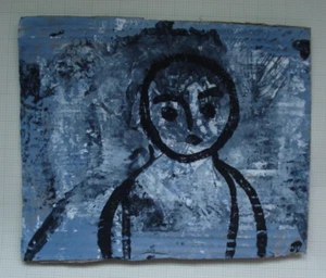 The Innocent One - 21 x 26cm Acrylic Painting On Cardboard - Picture 1 of 2