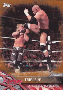 2017 Topps Road to Wrestlemania Bronze Parallel #42 TRIPLE H - Picture 1 of 1