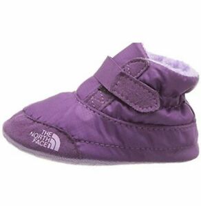 North Face Infant NSE Fleece and Asher Booties Sizes 1 - 2 Blue Purple Baby Shoe