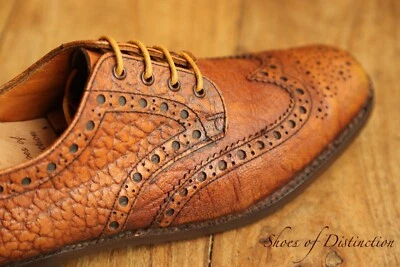 Church's Tan Brown Grain Leather Derby Brogue Shoes Men's UK 9.5 US 10.5 EU 43.5 - Image 1 of 4