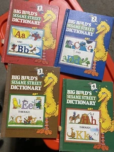 Big Bird's Sesame Street Dictionary Books #1-8 A-Z Complete Set 1981 Hardcover - Picture 1 of 2