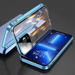 360° Full Protection Double Sided Metal Frame iPhone 16 15 14 13 12 11 Pro Max + - Picture 1 of 19