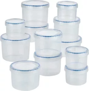LOCK & LOCK Easy Essentials Food Storage Bin Set/Airtight Container Lids/BPA - Picture 1 of 6