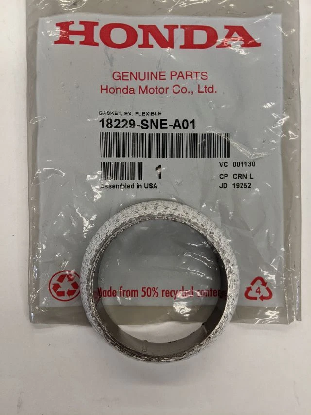 Junta de tubo de escape original Honda 18229-SNE-A01 Foto 1 de 3