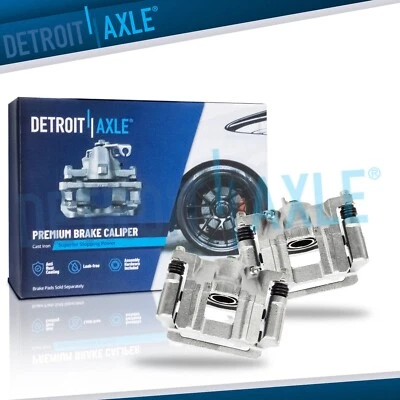 Pair Rear Brake Calipers w/ Brackets for 2009 - 2012 2013 2014 2015 Honda Pilot - Image 1 of 4