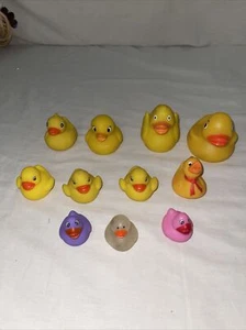 Lote Mixto De 11 Patos De Goma Patitos Varios - Imagen 1 de 3