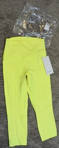 Lululemon Align Crop21" Hi Rise Legging LW6BGHS ELLE SZ 6 Yellow Nylon/lycra NWT - Picture 1 of 3