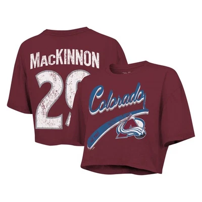 Women's Majestic Threads Nathan MacKinnon Maroon Colorado Avalanche Behind The - Image 1 of 3