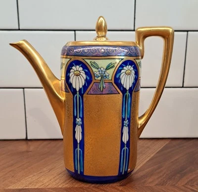 Pickard Studios Chocolate Set Porcelain Pot Circa 1917 - Image 1 of 4