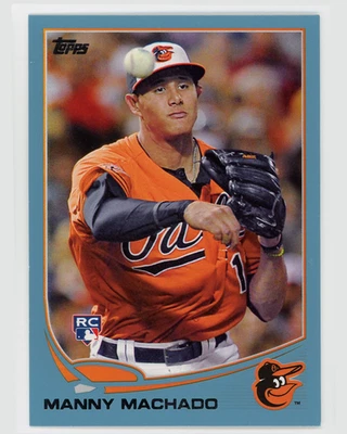 Tarjeta de novato Orioles 2013 Topps #270 Manny Machado Walmart Blue Border SP Foto 1 de 2