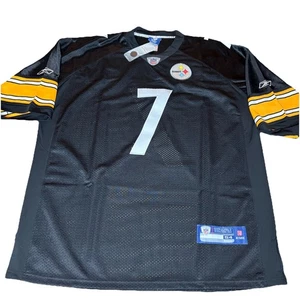 Neu mit Etikett Reebok Pittsburgh Steelers Ben Roethlisberger #7 Authentic Trikot Herren 54 - Bild 1 von 13