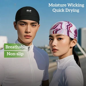 Quick Dry Camouflage Melon Peel Hat Ice Silk Riding Beanie Helmet Lined Hat - Foto 1 di 19