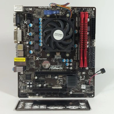 ASRock FM2A75M-DGS AMD A6-6400K 4.1GHz 8GB Kingston HyperX DDR3 Radeon Richland - Image 1 of 4