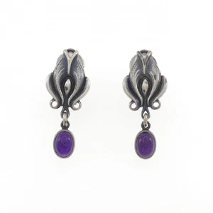 Georg Jensen Ohrringe Amethyst - Bild 1 von 4