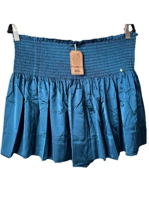  Natural Life verde azulado/turquesa acampanado bohemio fluido pantalones cortos talla mediana  Foto 1 de 4