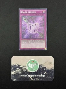 Black Illusion - Yugioh YGLD-ENC00 Edición Limitada Secreto Raro Casi Nuevo - Imagen 1 de 2