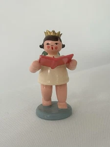 1300/25 Engel mit Krone und Liedbuch Ellmann aus dem Erzgebirge - Picture 1 of 5