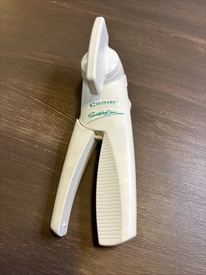 Culinare Safety Can - Hand Held Can Opener - Easy Grip 6.5” - White Smooth Edge - Image 1 of 4