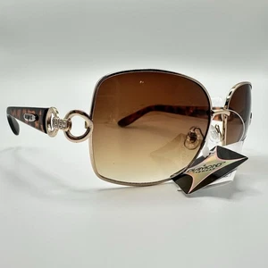 Diamond Eyewear Sonnenbrille Faux Schildpatt Gestell Braun Tönung 100 % UV-Schutz - Bild 1 von 18