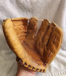 Vtg 60s Rawlings G1500 HARVEY HADDIX "THE KITTEN" Deep Well Pocket Glove USA - Picture 1 of 12