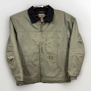 Gravel Gear Canvas Jacket Washed Duck Chore Coat Moss Color Men’s Size XL Rugged - Picture 1 of 12