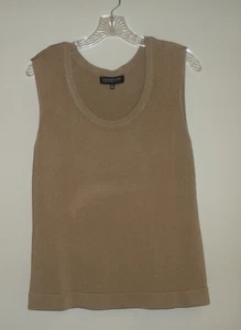 Vintage Jones New York Collection Petite Gr. PL Gold Strick ärmellos Top - Bild 1 von 3