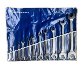 Bonney 5120-01-1148 11pc Double Open End Metric Wrench Complete Set USA Made EUC - Bild 1 von 7