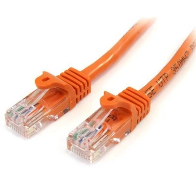 StarTech.com 1m Cat5e RJ45 UTP Netzwerkkabel Snagless - Cat 5e Patchkabel - Oran - Bild 1 von 4