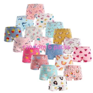 Girls' Kitty Panties Stripe Boyshort Assorted Underwear Pack of 6 for Pink 2t - Picture 1 of 6