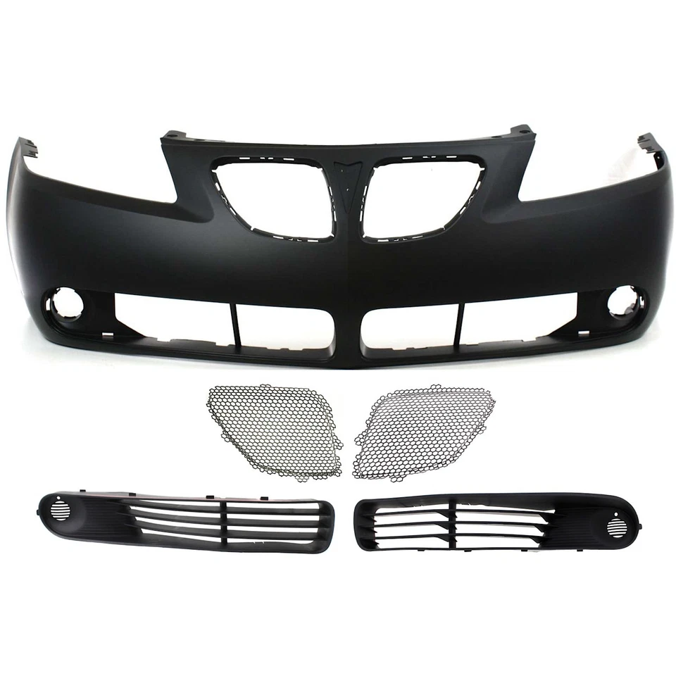 Bumper Cover Kit For 2005-2009 Pontiac G6 With Fog Light Holes Primed Front - Image 1 of 4