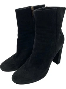 Gianvito Rossi Black Suede Ankle Boots High Block Heel - UK8 - Picture 1 of 9