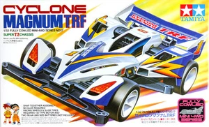 TAMIYA 1:32 MINI 4WD - CYCLONE MAGNUM TRF SUPER TZ CHASSIS CON MOTORE ART 19417 - Picture 1 of 1