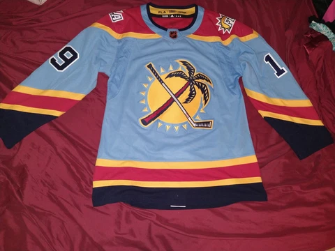 MATTHEW TKACHUK FL PANTHERS REVERSE RETRO  PRO ADIDAS NHL jersey fighting strap Cover