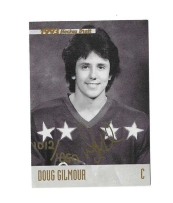 1993 Classic '93 Hockey Draft Auto  Doug Gilmour  s/n 1012/1850 - Image 1 of 2
