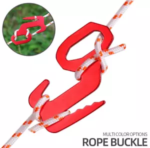 5xOutdoor Camping Tent Rope Buckles Hook Puller Tightener 9 Shape Rope Carabiner - Picture 1 of 5