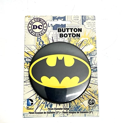 Marvel Comic - Retro Batman Logo Pin on  Button New - Image 1 of 2
