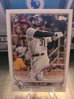 Ryan Vilade 2022 Topps Series 2 Variation Rookie Colorado #586 - Image 1 of 2