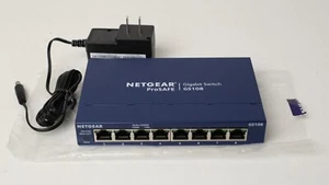 Netgear ProSafe GS108 v4 8-Port Gigabit Switch W/ Power Supply - Picture 1 of 10