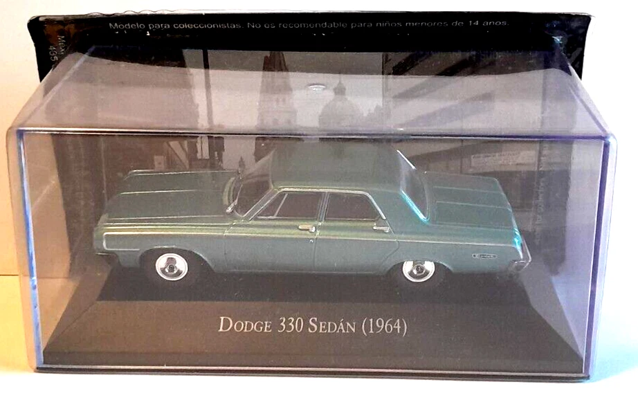 DIE CAST - DODGE 330 SEDÀN - 1964 - GRANDES AUTOS MEMORABLESEN MÉXICO 1/43 - Immagine 1 di 1