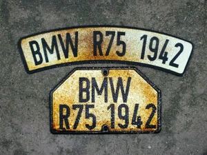 Kennzeichenschild Nummernschild gealtert DKW NSU BMW KETTENKRAD DAK ARDIE FN   - Bild 1 von 1