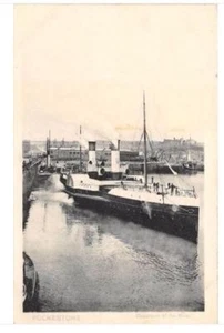 CPA ANGLETERRE FOLKESTONE DEPARTURE OF THE BOAT - Picture 1 of 1
