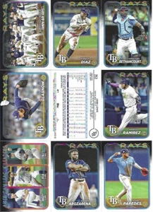 2024 Topps Tampa Bay Rays Team Set S1 S2 US PD H + NTCD SMLB (53) - Picture 1 of 5