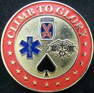 Moneta sfida 10th Mountain Division Climb to Glory SPC Nick Doc Rogers - Foto 1 di 2