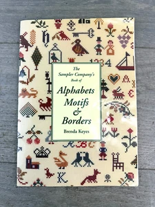 RARE The Sampler Company's Book Alphabets Motifs & Borders by Brenda Keyes TRS - Picture 1 of 15