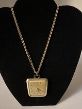 Vintage MEDANA XTENSA Manual-Wind Swiss Made Pendant Necklace Watch  26"AS-IS