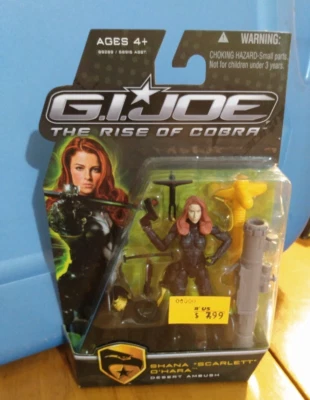Hasbro GI Joe The Rise of Cobra Shana Scarlett O’Hara Desert Ambush 2009 sellado Foto 1 de 2