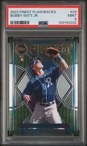 2022 Topps Finest Flashbacks #29 Bobby Witt Jr. PSA 9 Rookie - Picture 1 of 2